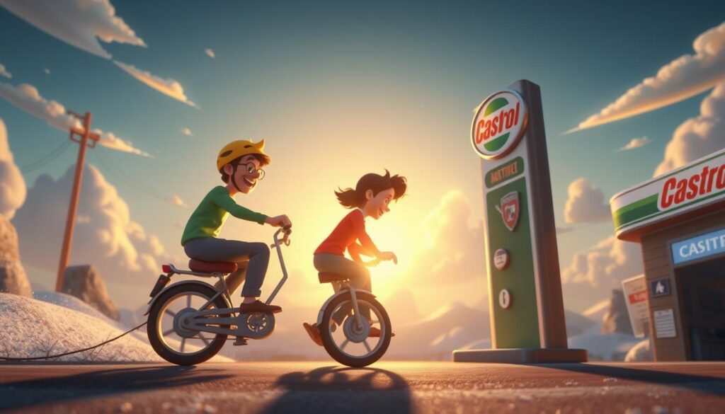 Film reklamowy Castrol z zaawansowanymi animacjami Film reklamowy Castrol z zaawansowanymi animacjami