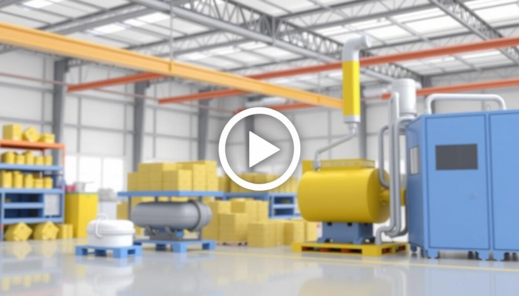 Generuj film promujący fabrykę z animacjami 3D