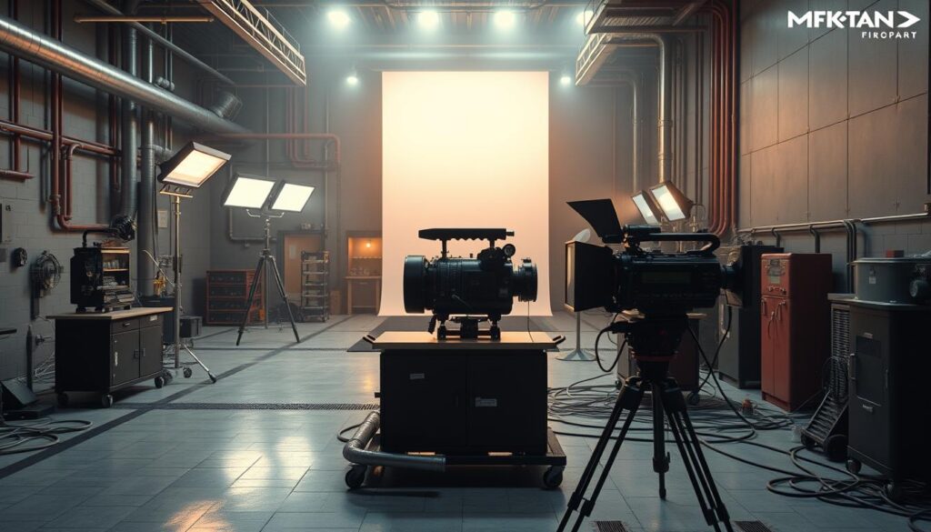 Generuj obraz nowoczesnego filmu przemysłowego