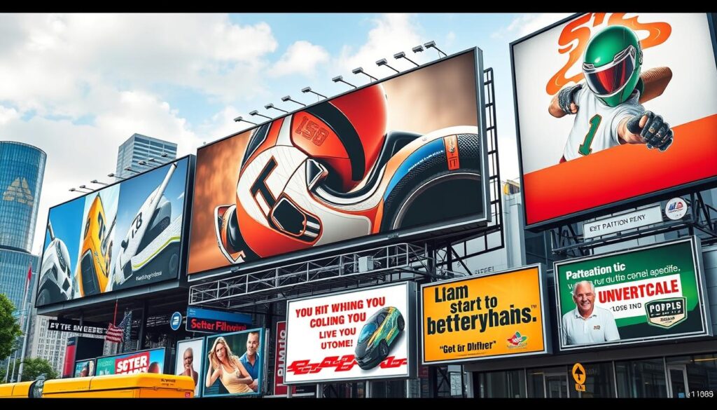 Generuj obrazek przedstawiający montaż reklam zewnętrznych Generuj obrazek przedstawiający montaż reklam zewnętrznych